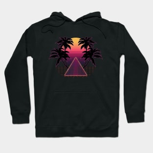 SYNTHWAVE SUN & PALMS #3 Hoodie